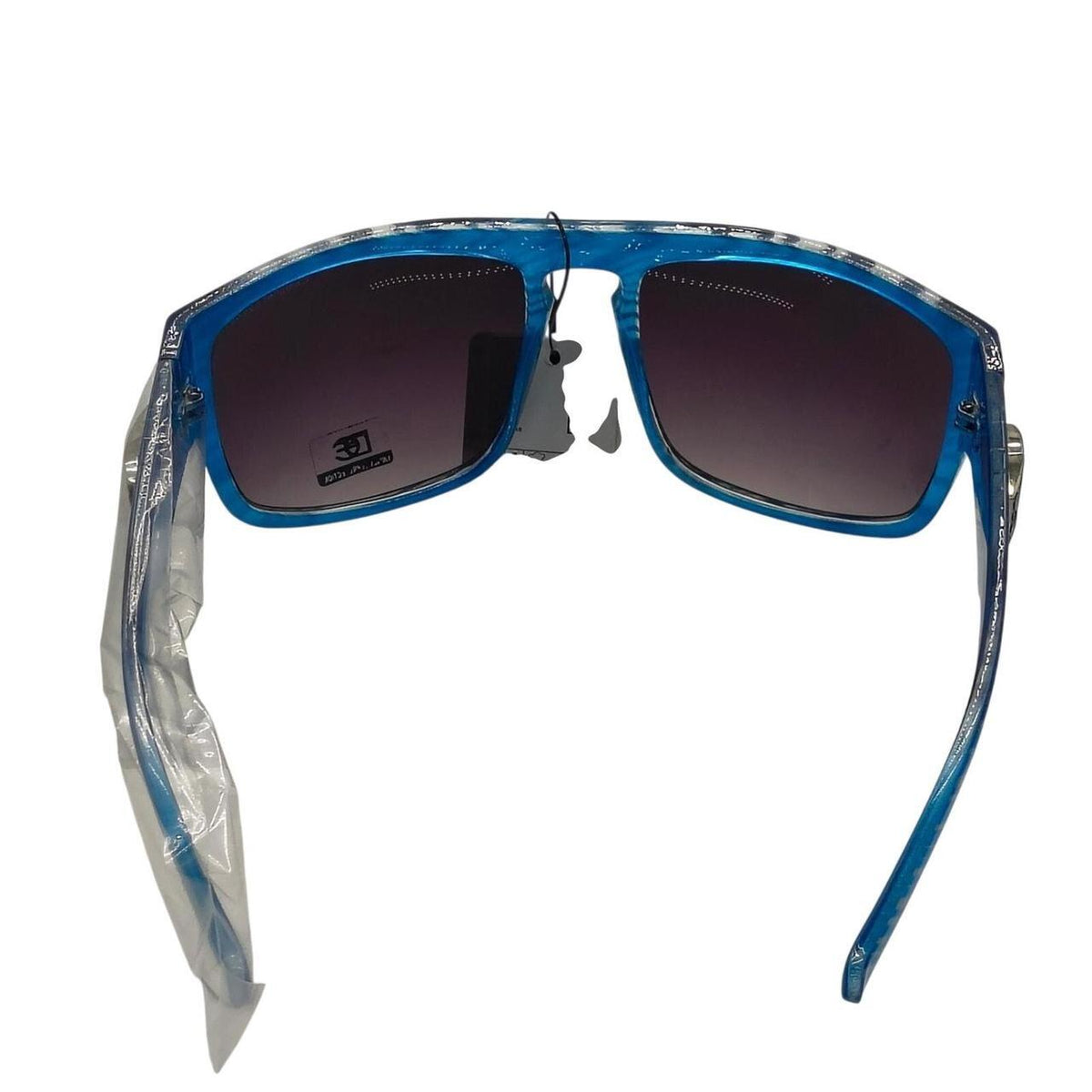 633 Blue and white striped sunglasses with a sporty vibe - Danisak