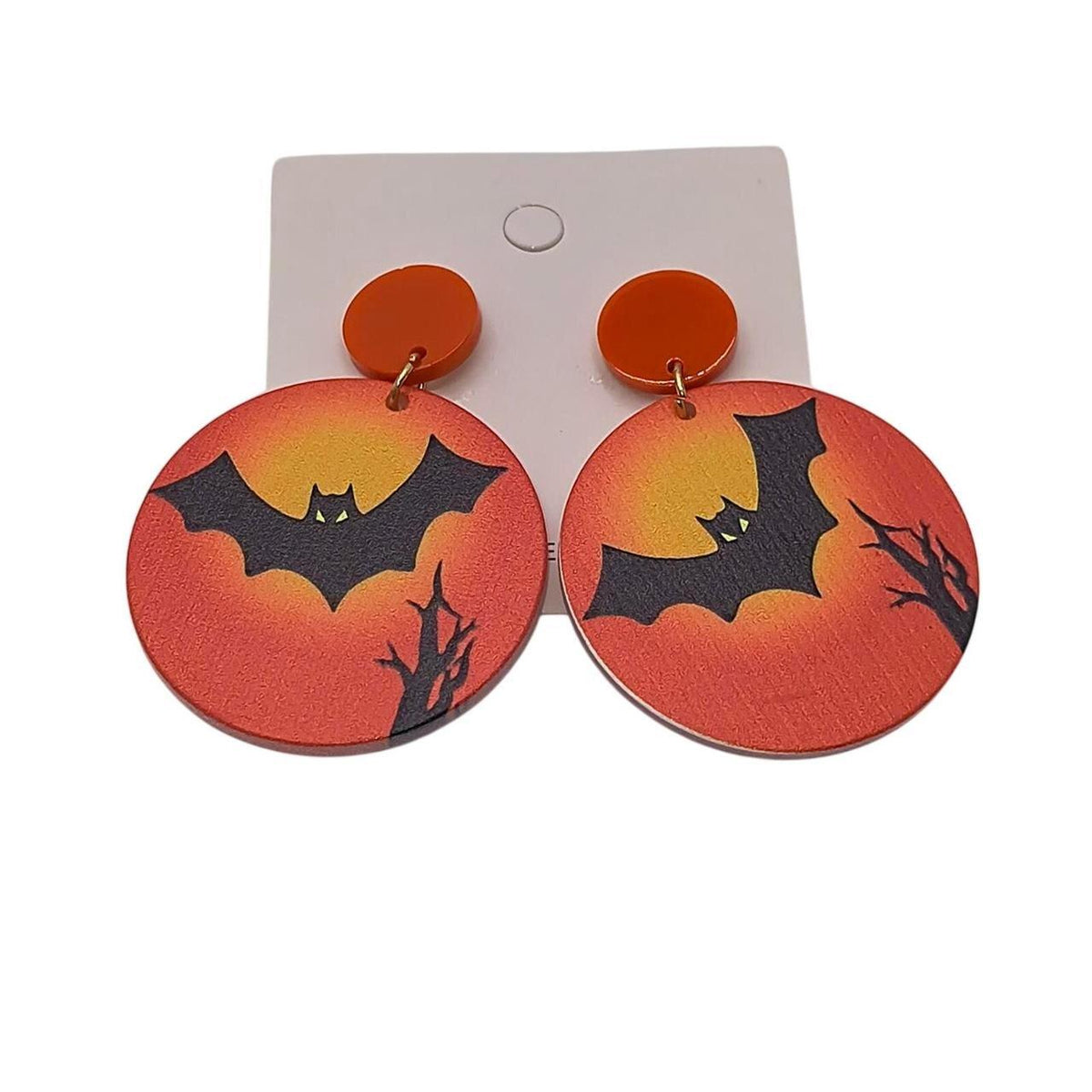 Unbranded Halloween Themed Bat and Spiderweb Earrings Set - Lightweight Multi-色,