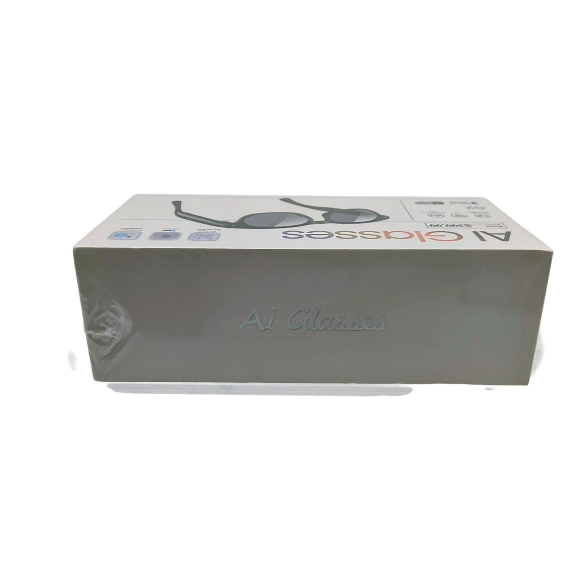 AI Smart Glasses – 8MP Photo/1080p Video, Object Recognition, WiFi