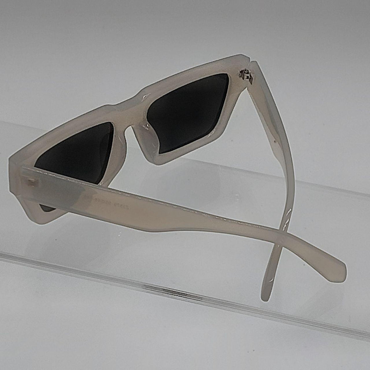 Frosted Matte Neutral Clear Sunglasses | Transparent Retro Indie Shades - Danisak