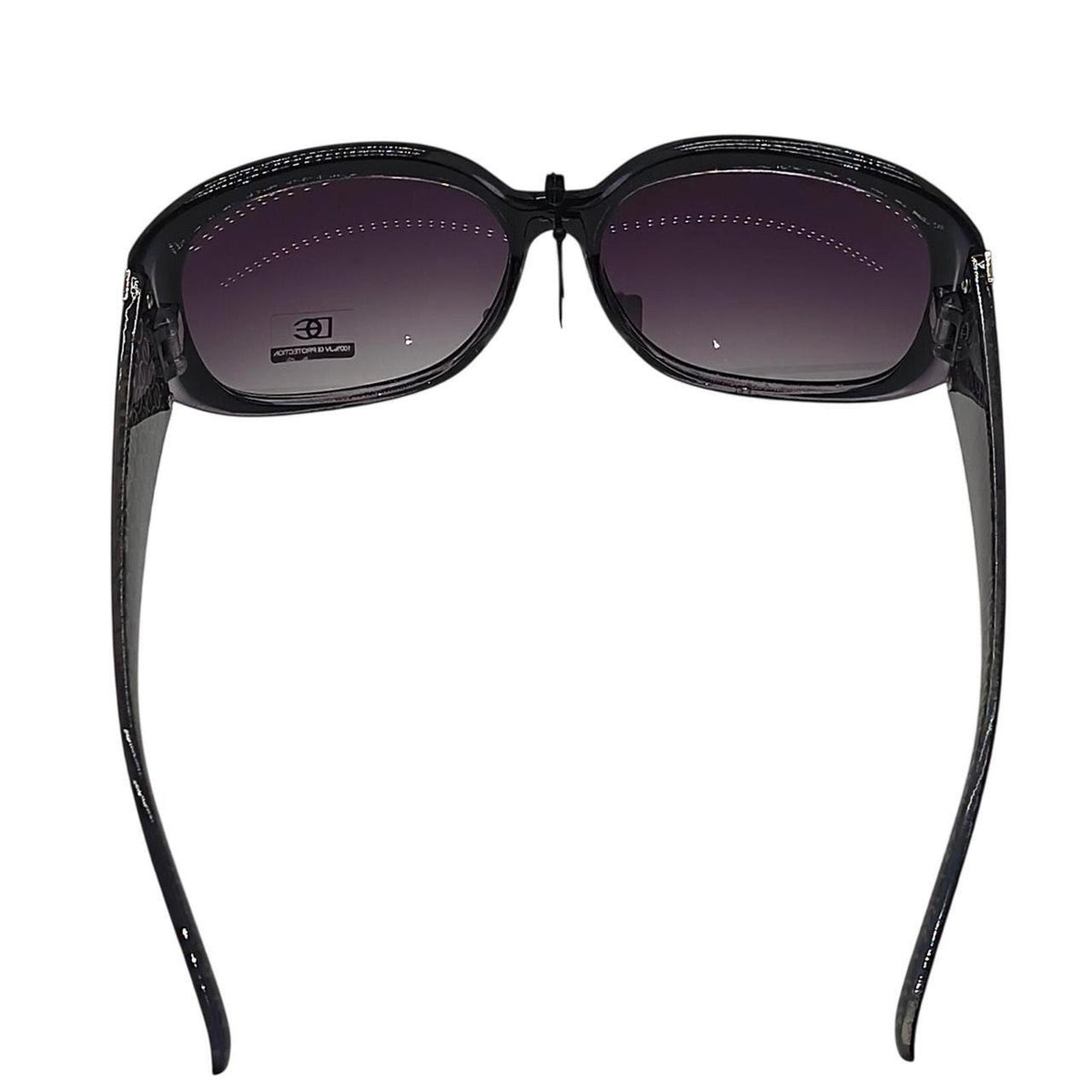 . Black & gray sunglasses with repeating geometric pattern on the arms - Danisak