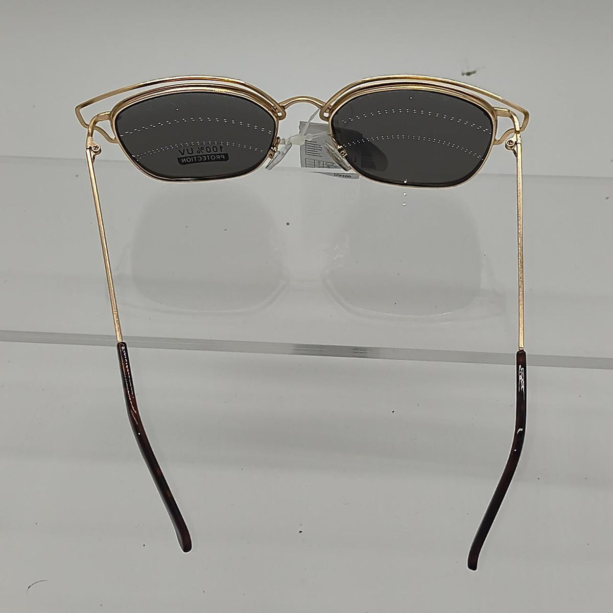 #139 Gold metal frame sunglasses with dark gray lenses #metal #gold - Danisak