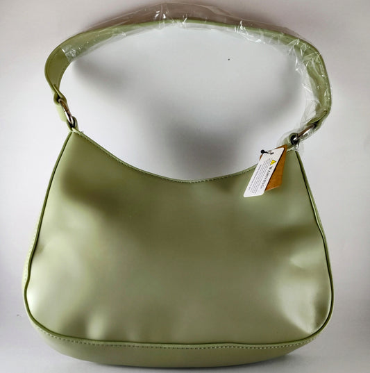 Sage Green Faux Leather Shoulder Bag – Chic, Stylish & Versatile P 127 - Danisak