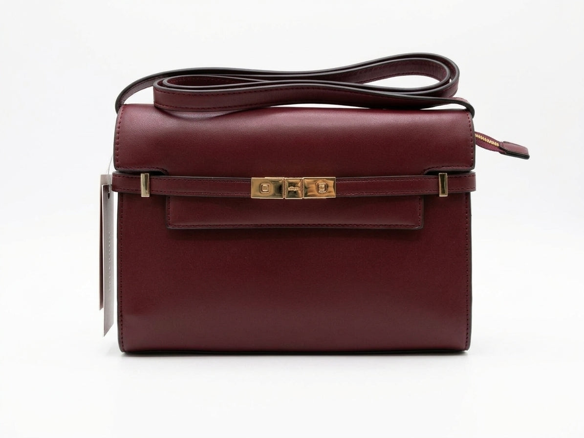 Givenchy Burgundy Leather Top Handle Shoulder Bag