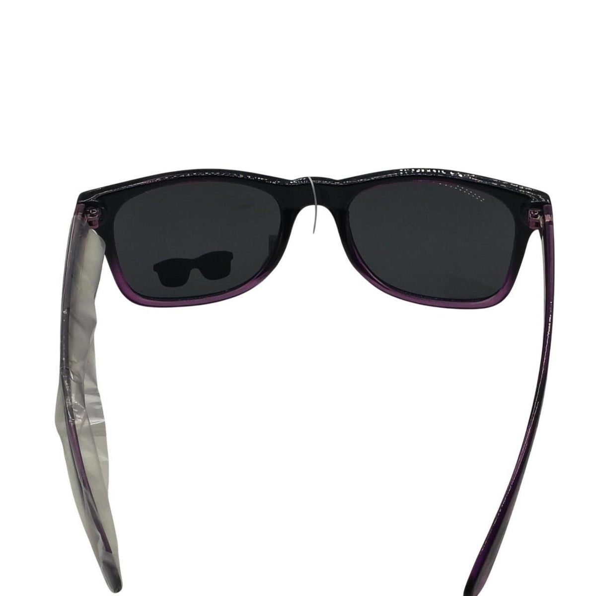 Purple leopard print sunglasses with black accents - Danisak
