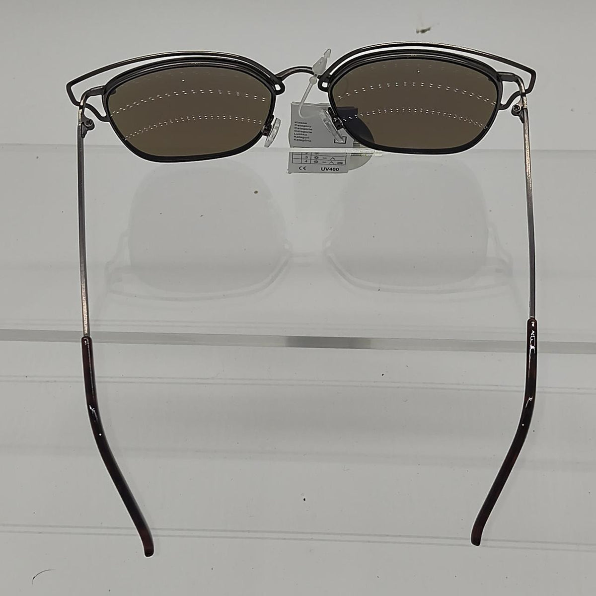 #140   Brown & blue sunglasses with blue lenses #sunglasses #summer - Danisak