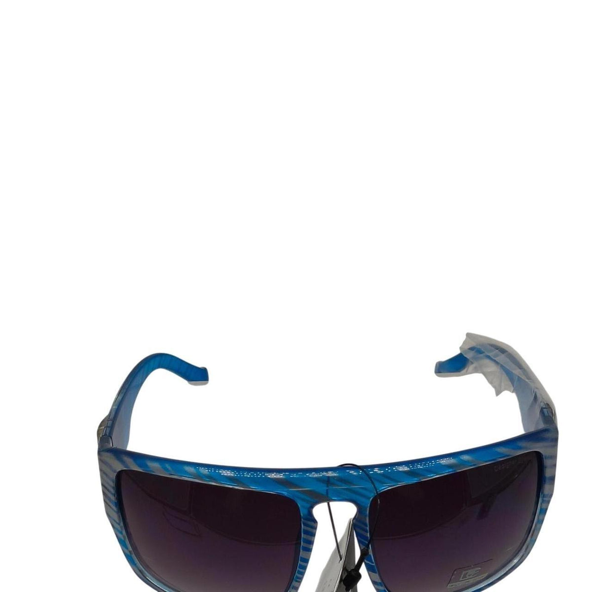 633 Blue and white striped sunglasses with a sporty vibe - Danisak
