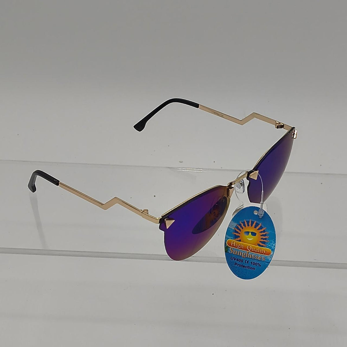 #134   Gold & purple sunglasses with a retro vibe #retro #gold - Danisak