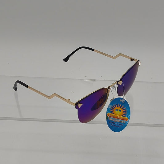 #134   Gold & purple sunglasses with a retro vibe #retro #gold - Danisak