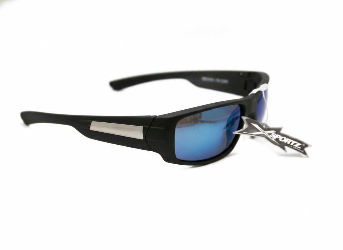 711  Xsportz Polarized Sport Sunglasses with Blue Mirrored Lenses - Danisak