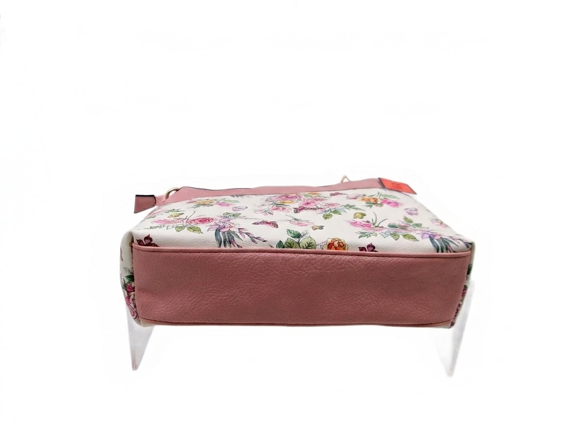 ALBA Floral Print Crossbody Bag with Matching Pouches