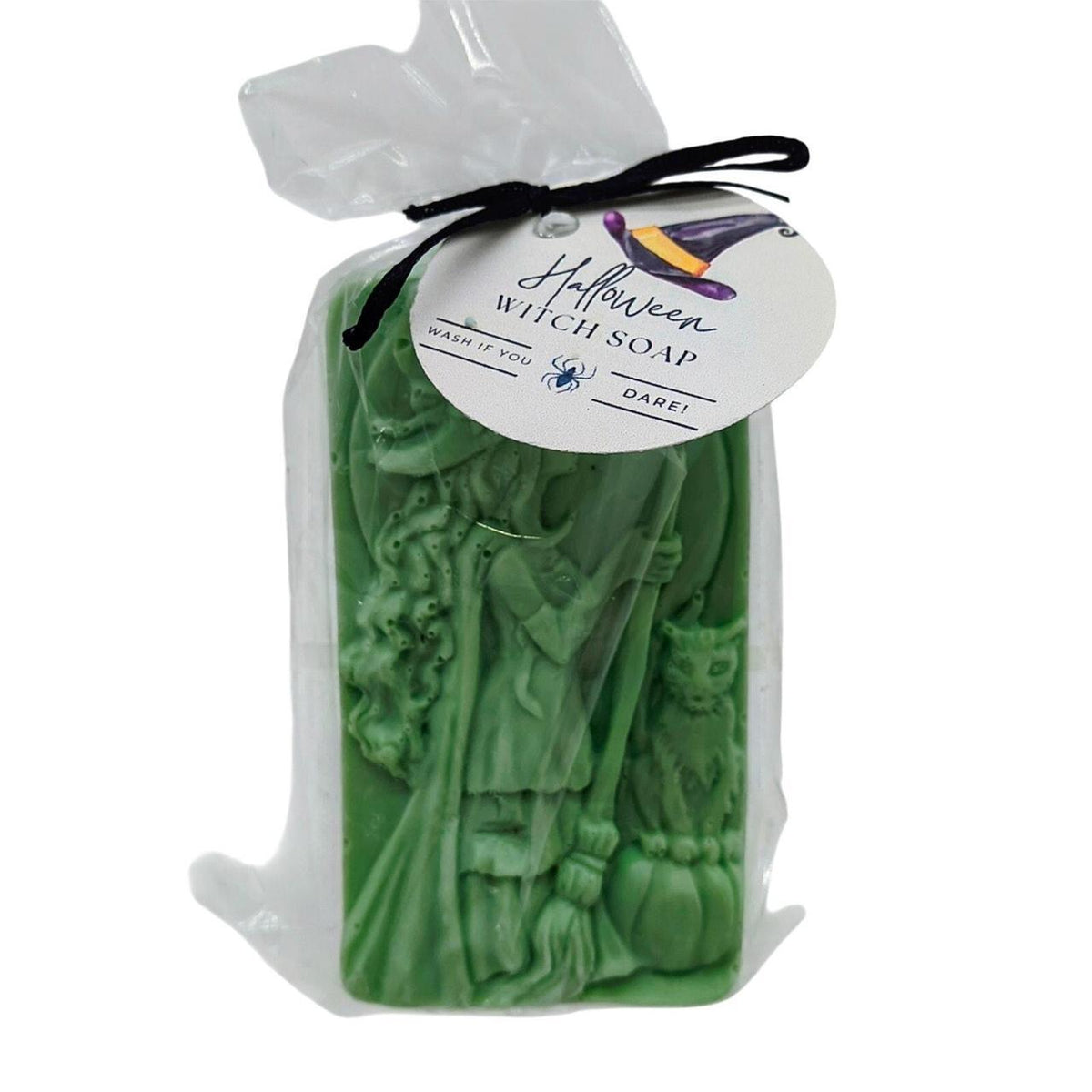 Halloween Witch Novelty Green Bar Soap with Home Sweet Home Scent   New with Tag - Danisak