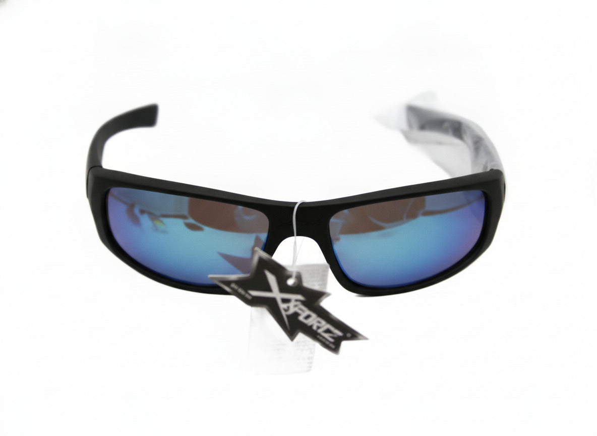 711  Xsportz Polarized Sport Sunglasses with Blue Mirrored Lenses - Danisak