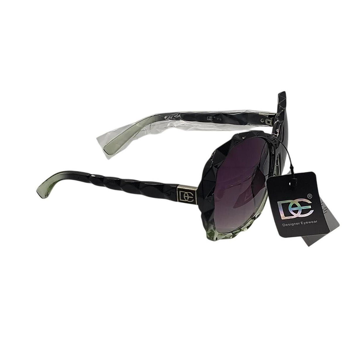 403 Designer Eyewear sunglasses with black and green accents - Danisak