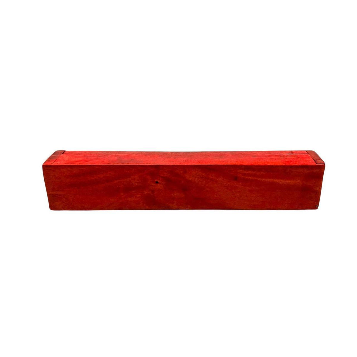 Hand-Carved Red Wood Incense Burner Box for Sticks and Cones - Elegant Bohemian - Danisak