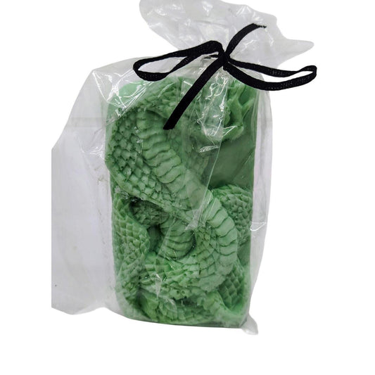 Handmade 3D Cobra Snake Lemon Verbena Glycerin Soap Bar - Green, 4 oz - Danisak