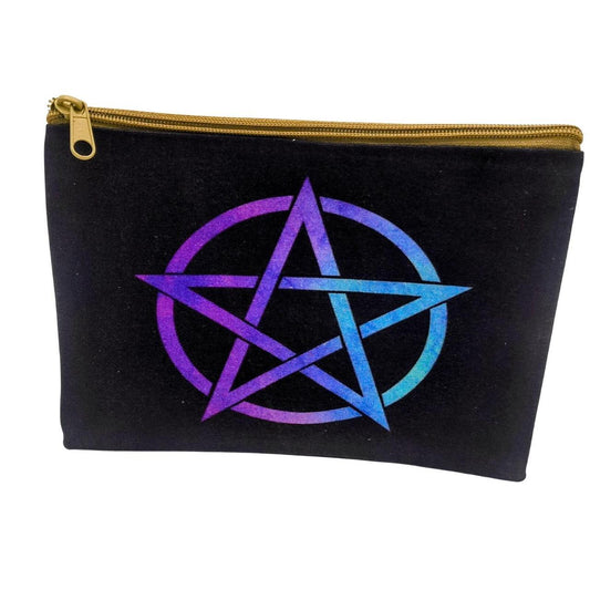 The Pentacle Cosmetic Purse with Colorful Star Design - New with Tags, 8.5x6 in - Danisak