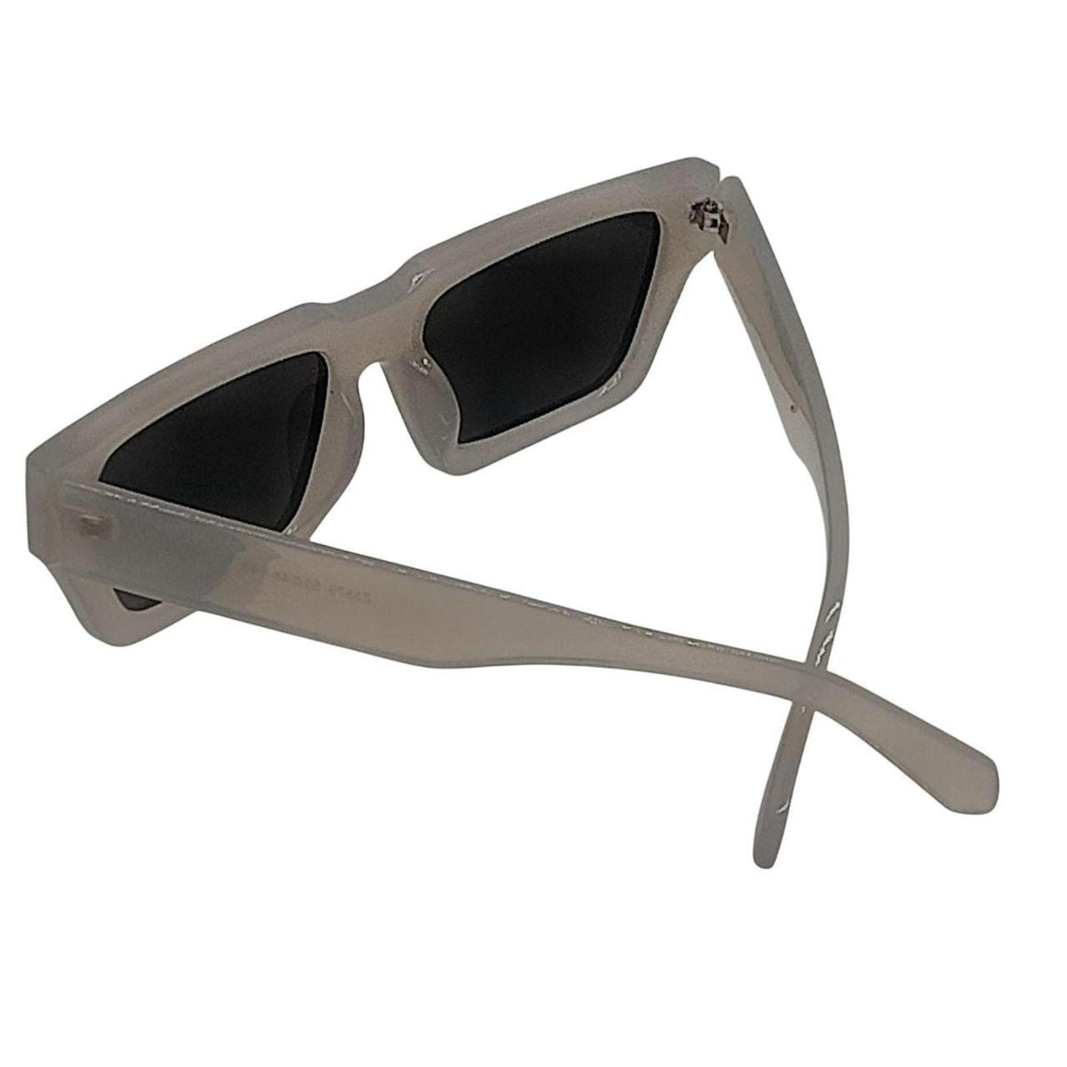 Frosted Matte Neutral Clear Sunglasses | Transparent Retro Indie Shades - Danisak