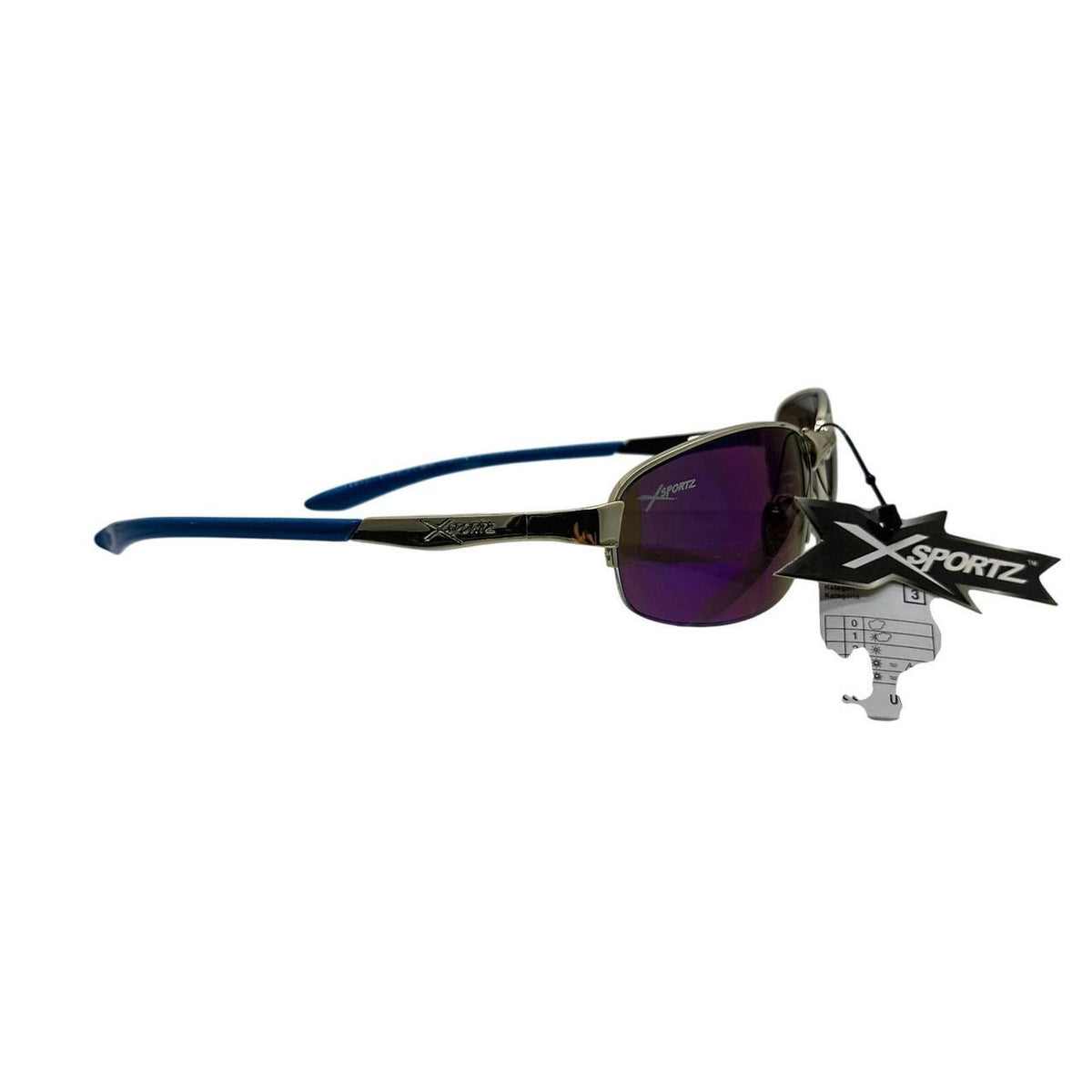 Xsportz sunglasses with blue accents - Danisak