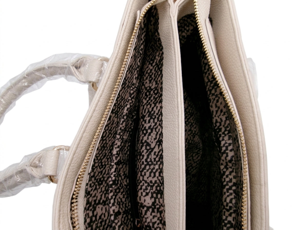 ROSANI Structured Top Handle Tote Bag with Detachable Strap