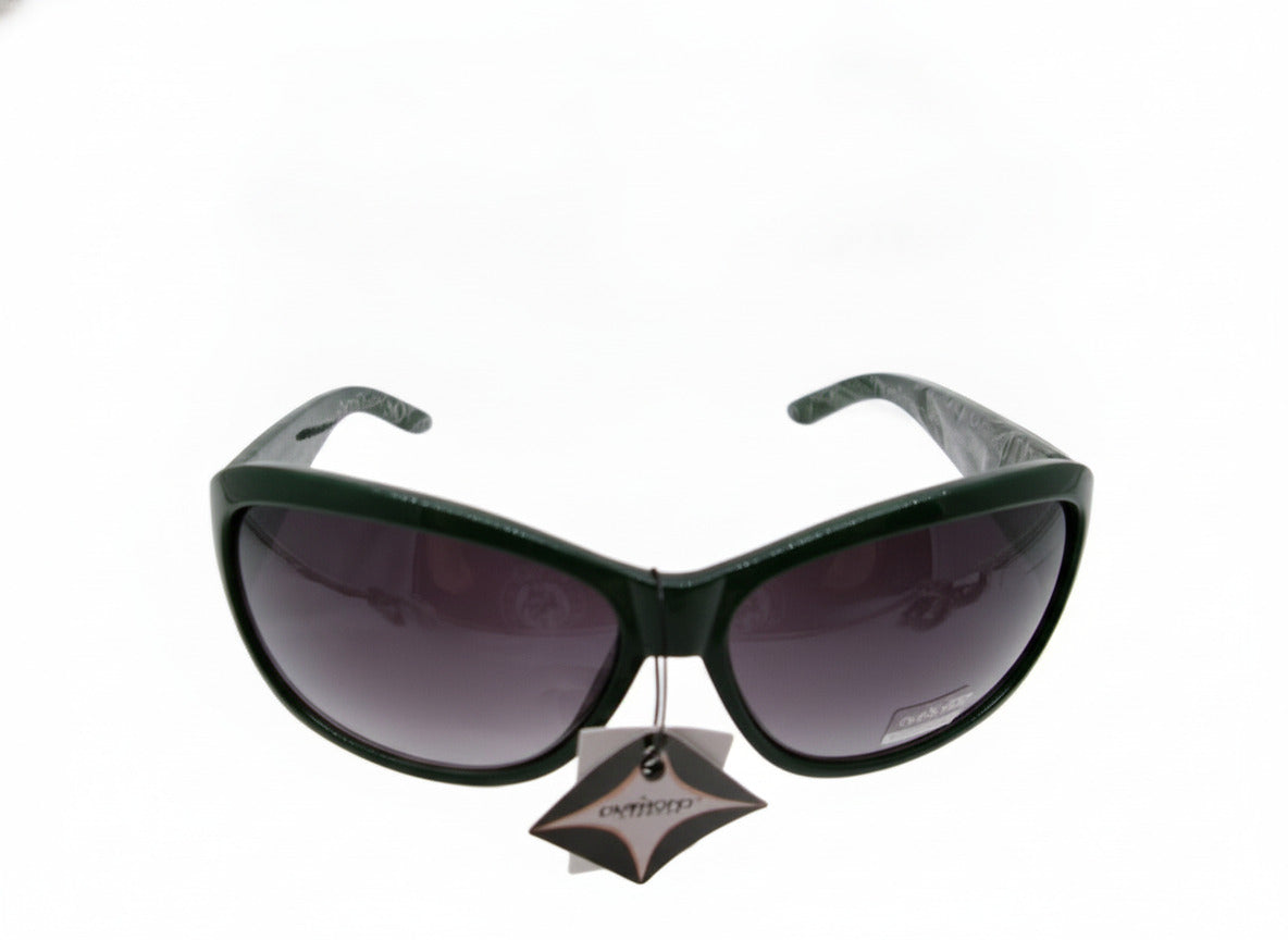 703 Diamond Eyewear Women's Green Floral Embellished Sunglasses - Danisak