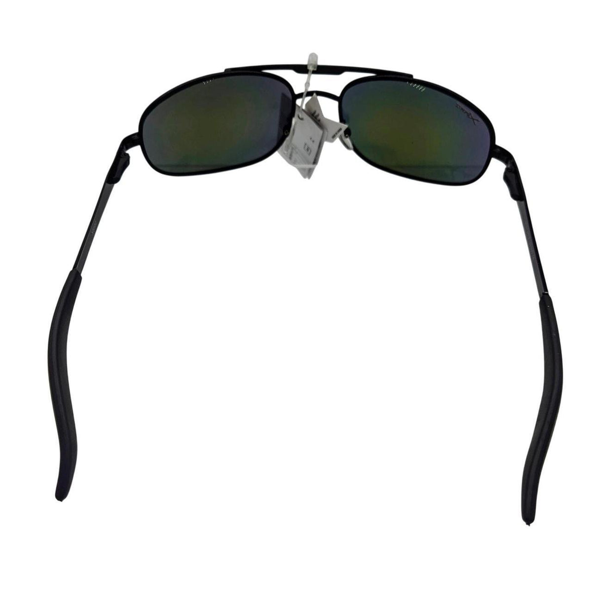 414 Xsportz black sunglasses with green/gold mirrored lenses - Danisak