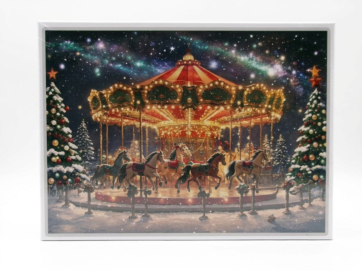 Christmas Carousel Horse 1000-Piece Jigsaw Puzzle