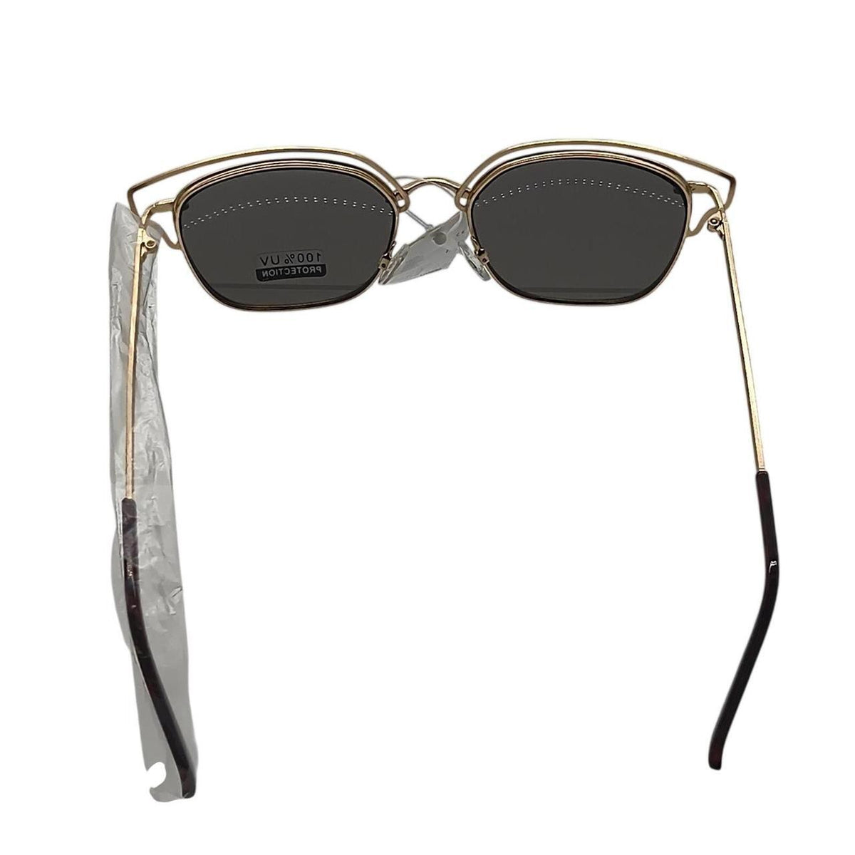 327 Gold metal frame sunglasses with gray lenses - Danisak