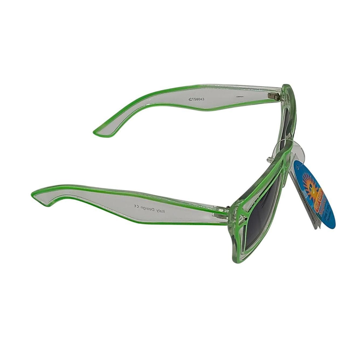 Green sunglasses with a retro vibe - Danisak