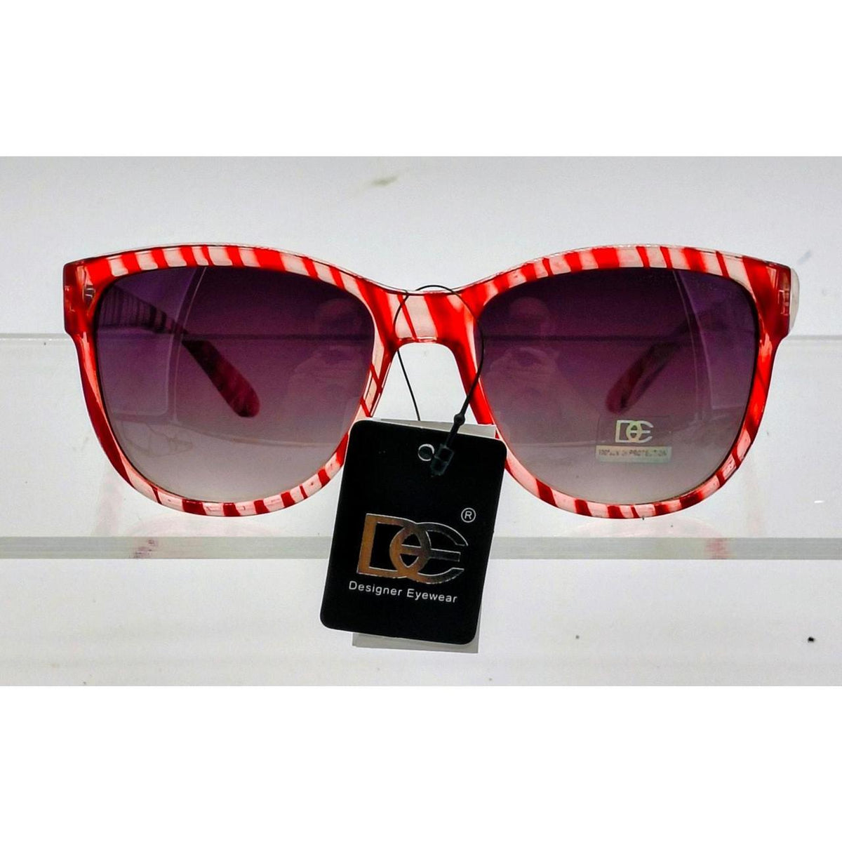 604 Eyewear red & white striped sunglasses - Danisak