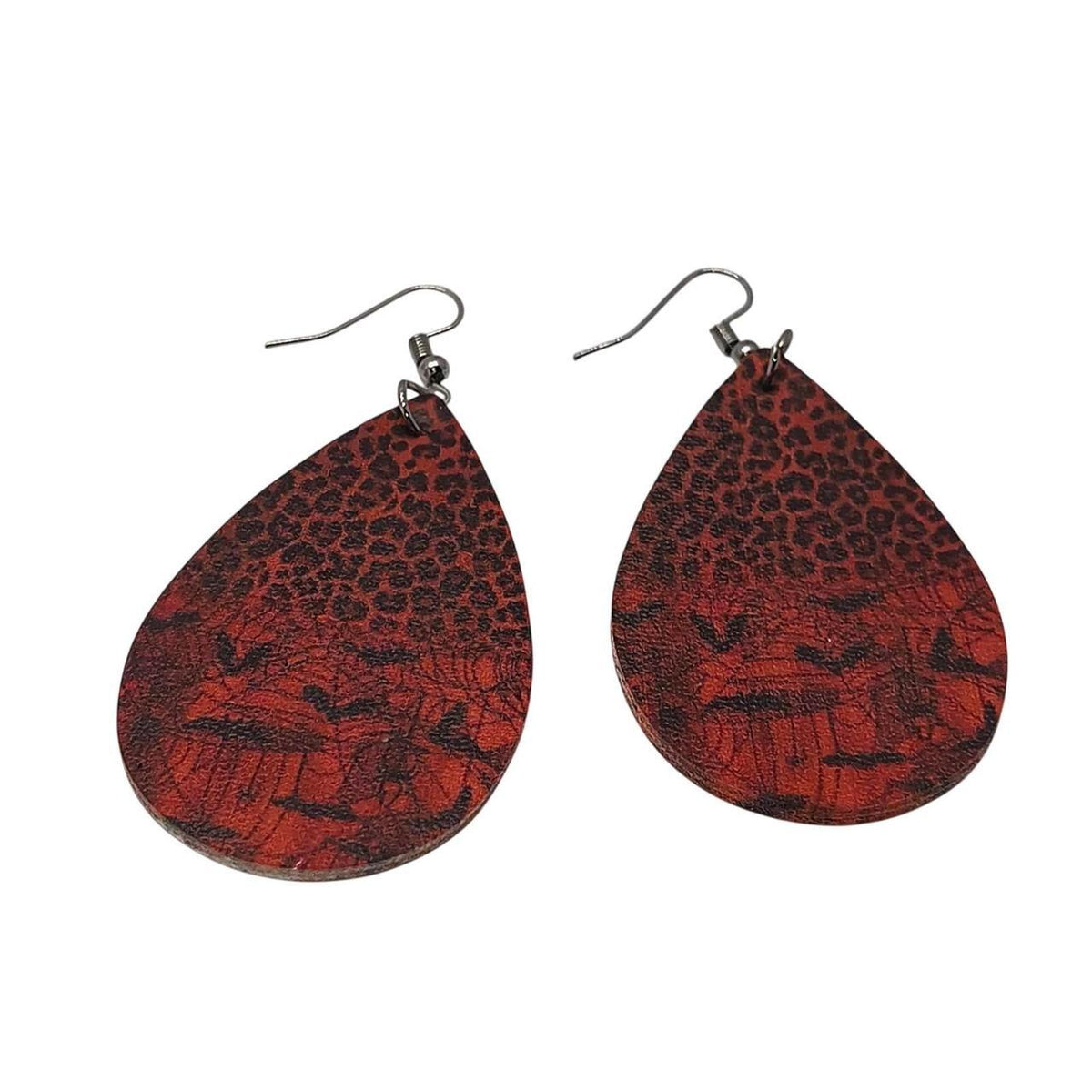 Unbranded Halloween Themed Multi-Color Teardrop Earrings Set of 3 Pairs with Cat - Danisak