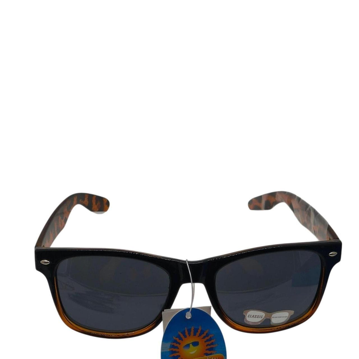 Leopard print sunglasses with black and brown tortoiseshell pattern - Danisak