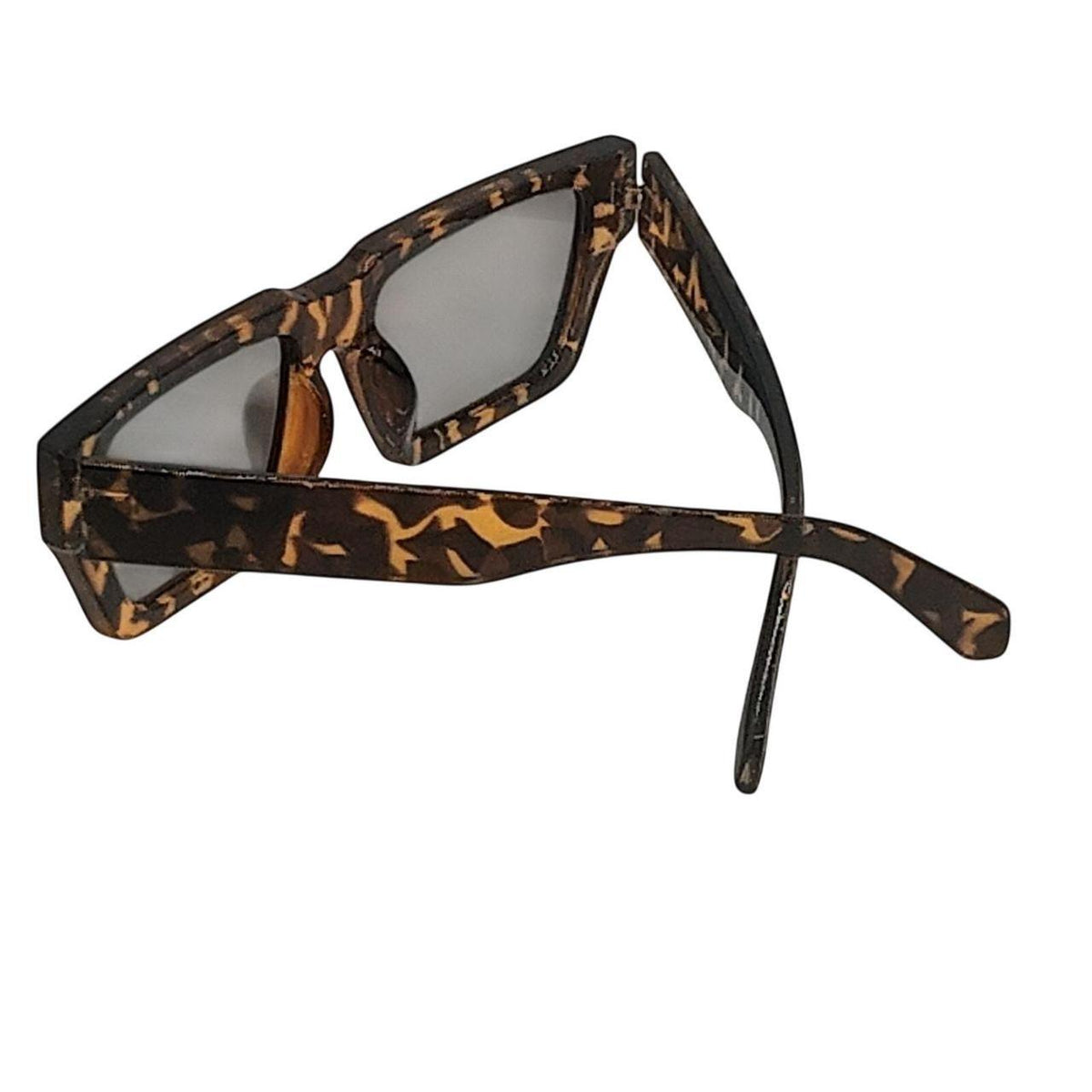 Chunky Tortoise Shell Geometric Sunglasses | Retro Indie Square Shades - Danisak