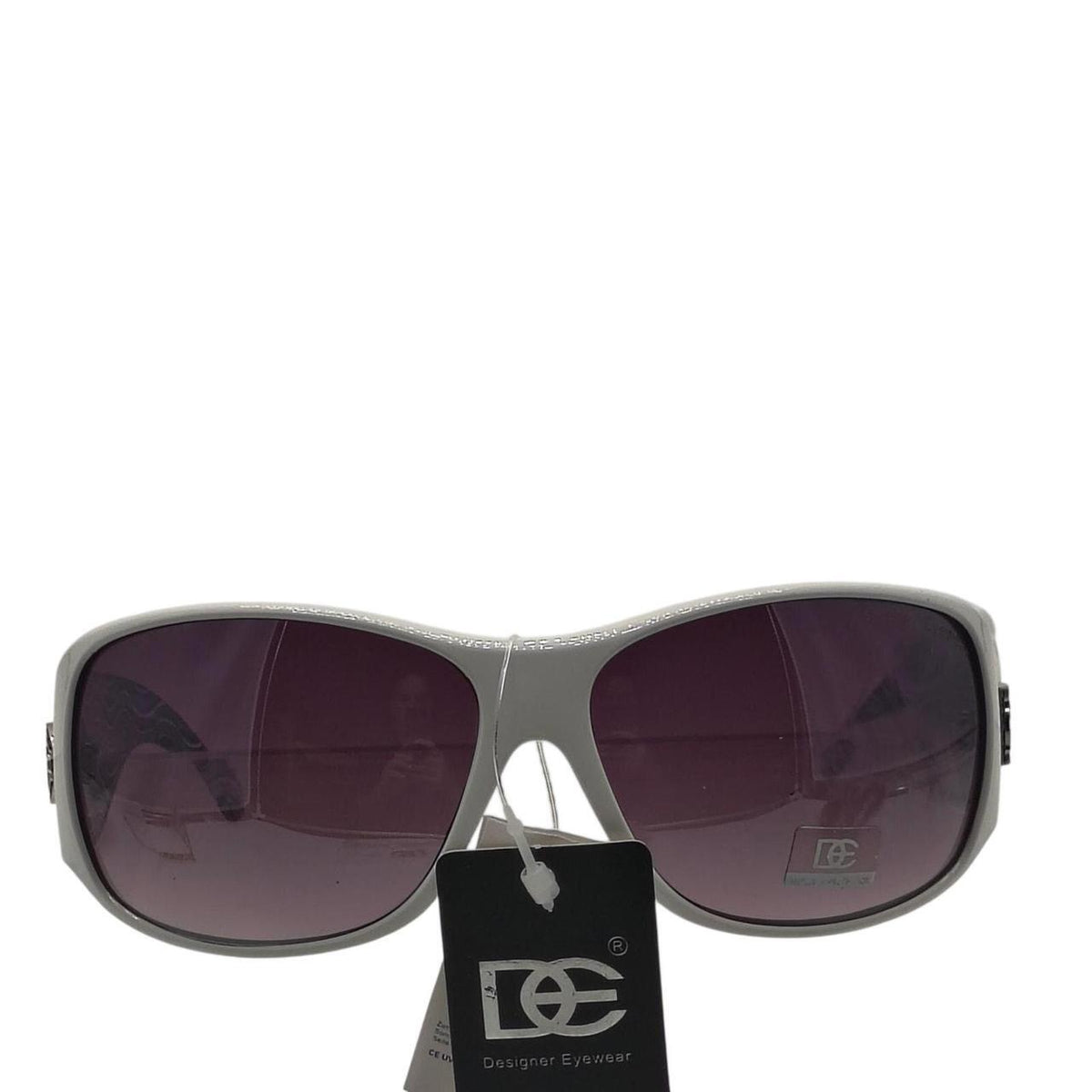 653 White/purple sunglasses with purple wavy stripes - Danisak