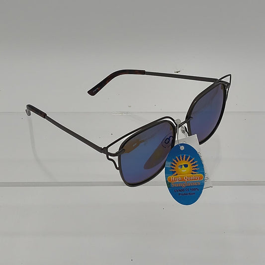 #140   Brown & blue sunglasses with blue lenses #sunglasses #summer - Danisak