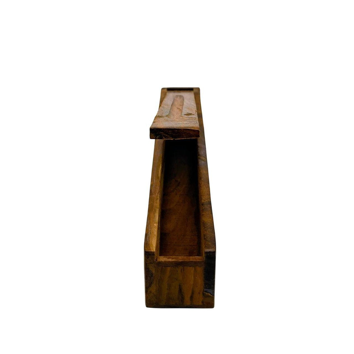 Wooden Incense Holder Box with Moon and Star Inlay - Danisak