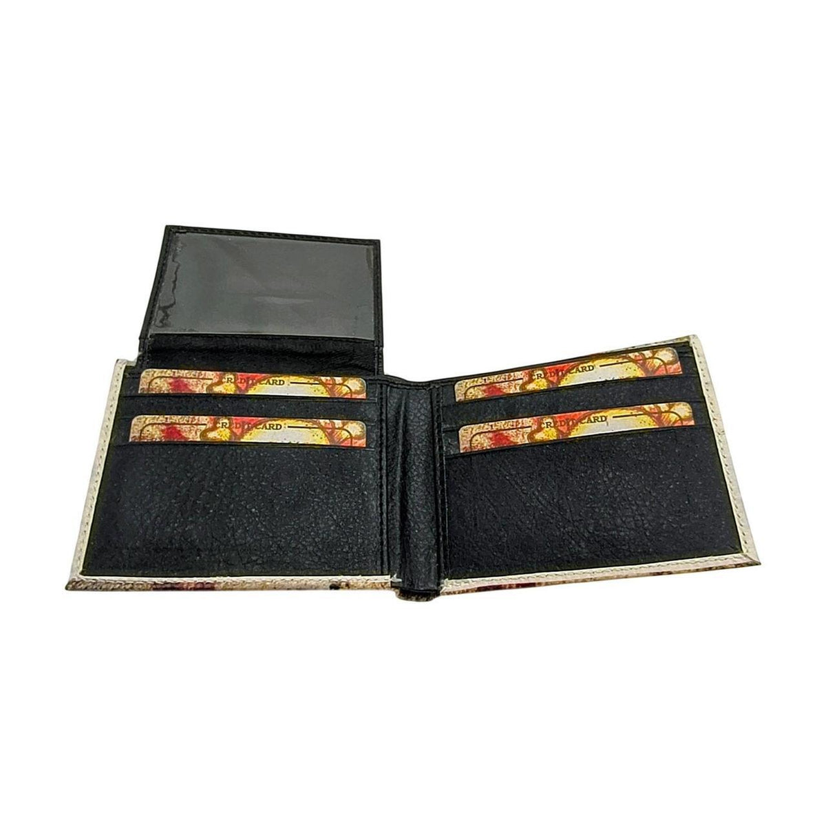 Unbranded Vegan Leather Skull Print Wallet in Gift Box - Danisak