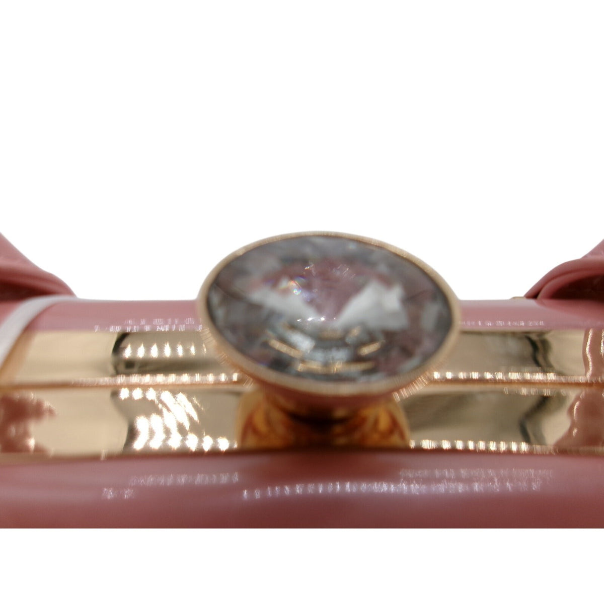 La Terre Mauve Pink Patent Leather Top Handle Bag