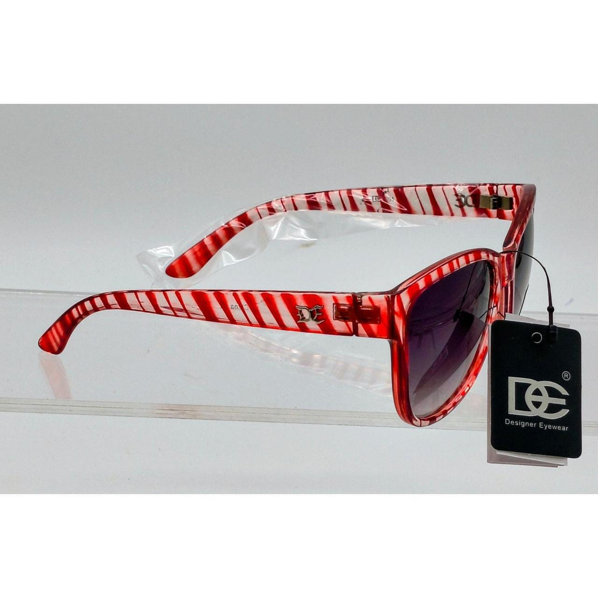 604 Eyewear red & white striped sunglasses - Danisak