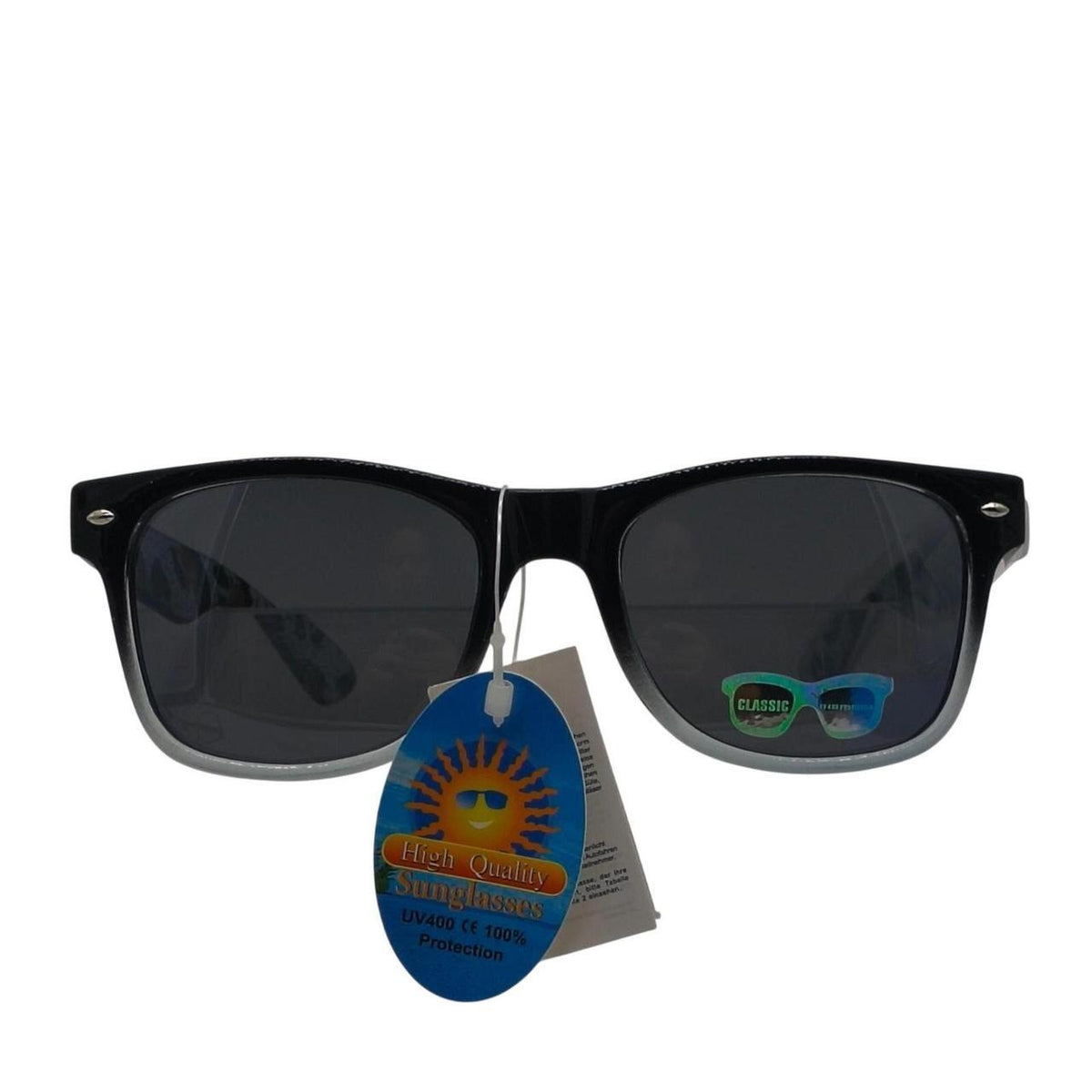 Black & white leopard print sunglasses with brown accents - Danisak