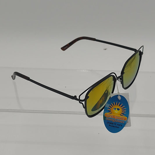 #117   Black & yellow reflective sunglasses with a retro vibe #retro #reflective - Danisak