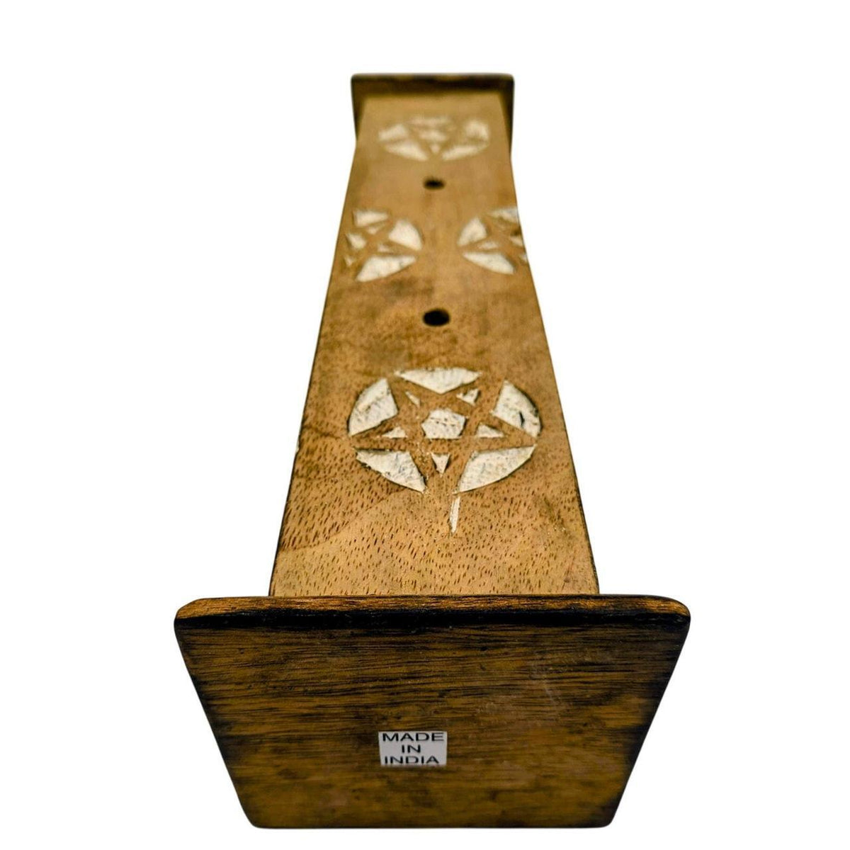 Hand-Carved Wooden Incense Burner Tower with Intricate Design - 11 Inch Brown - Danisak