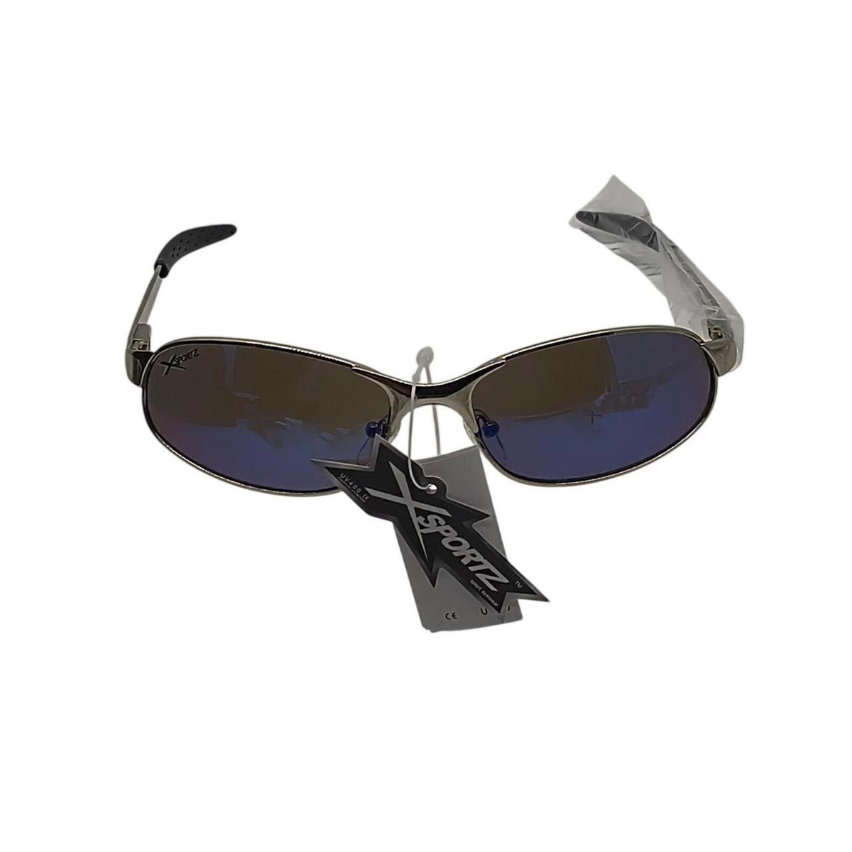 491 Sportz sunglasses with blue lenses and silver frames - Danisak