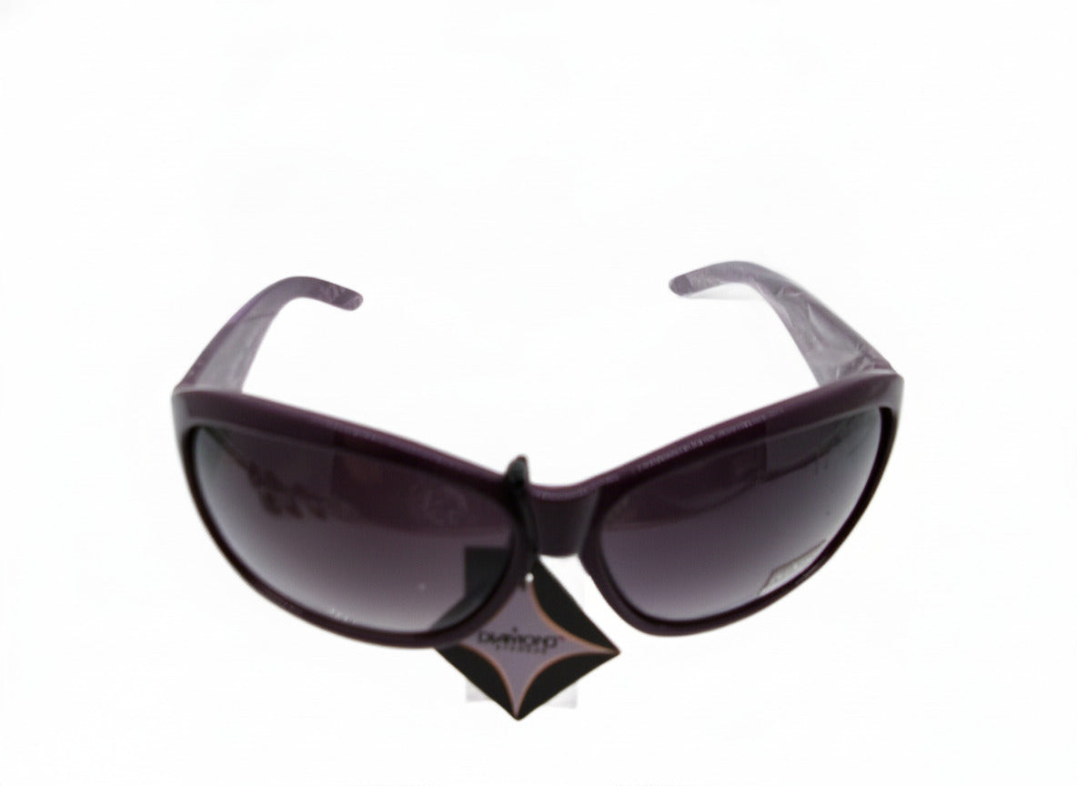 701 Dalia Inspired Women's Purple Oversized Sunglasses with Floral Detail - Danisak