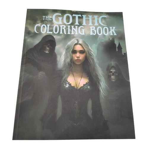 The Gothic Coloring Book - New With Tags, Over 45 Intricate Gothic Illustrations - Danisak