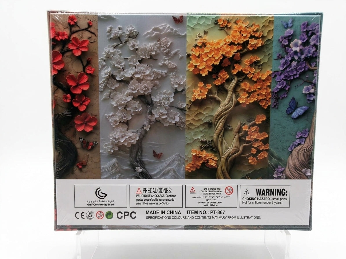 Larkipuzz Blossom Quartet 1000-Piece Jigsaw Puzzle
