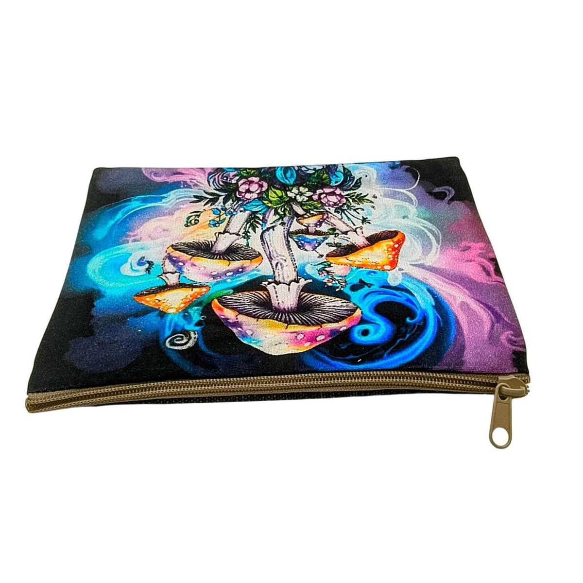 Unbranded 'The Mushroom' Cosmetic Purse with Whimsical Multi-Color Design, 8.5 x - Danisak