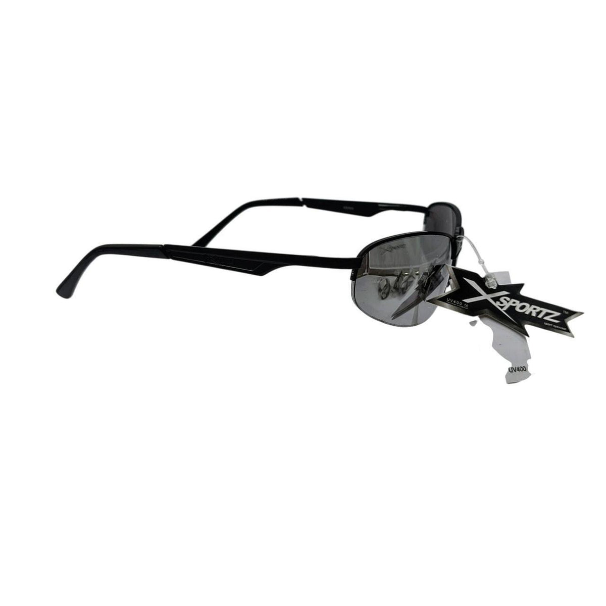 443 Black sporty sunglasses with mirrored lenses - Danisak