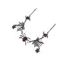 Free Shipping $8.99 "Spider Red Stones Necklace" Matching Earrings Available