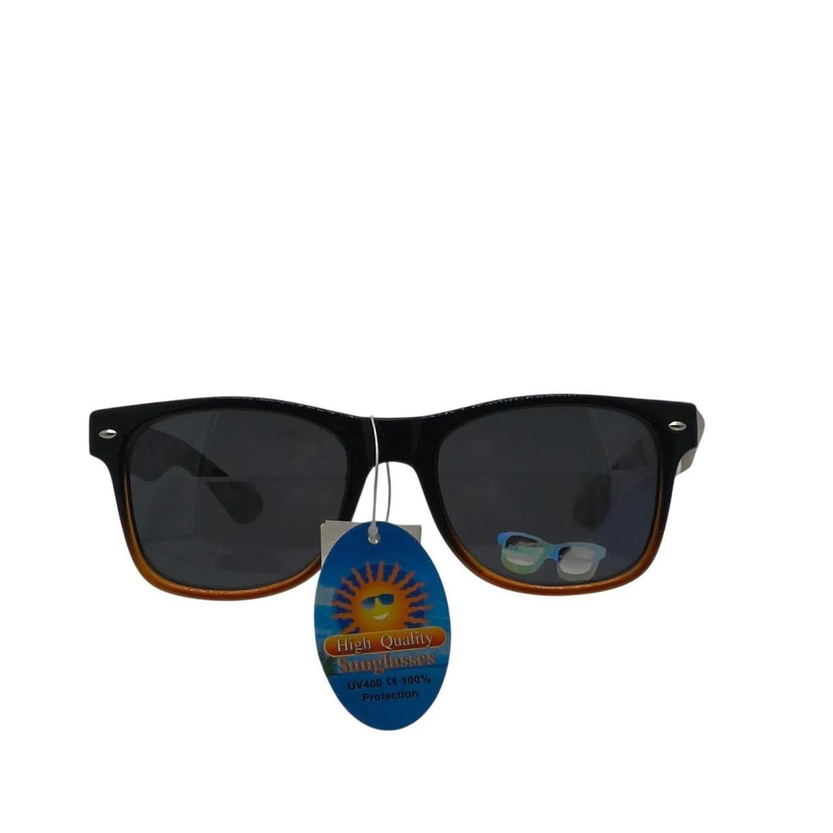 Leopard print sunglasses with black and brown tortoiseshell pattern - Danisak